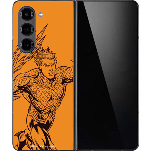 DC Comics Aquaman Comic Pop Galaxy Z Fold5 5G Skin